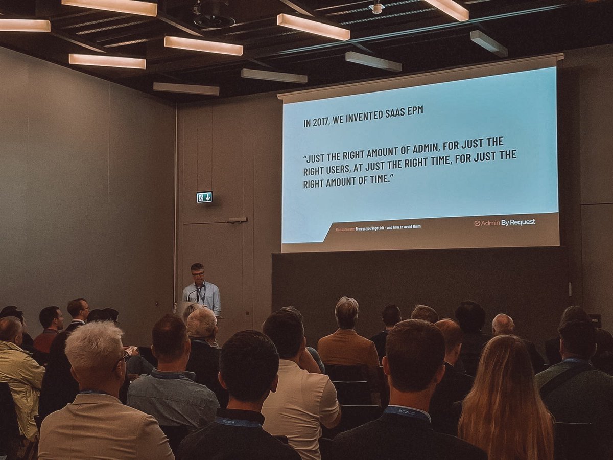 AdminByRequest's tweet image. We’re taking the stand at the Swiss IT Forum & Expo in Geneva! Discussing the most common use case scenarios for @AdminByRequest Endpoint Privilege Management (EPM) and Secure Remote Access 🔐
#SwissITForums #AdminByRequest #EndpointPrivilegeManagement #RemoteAcces