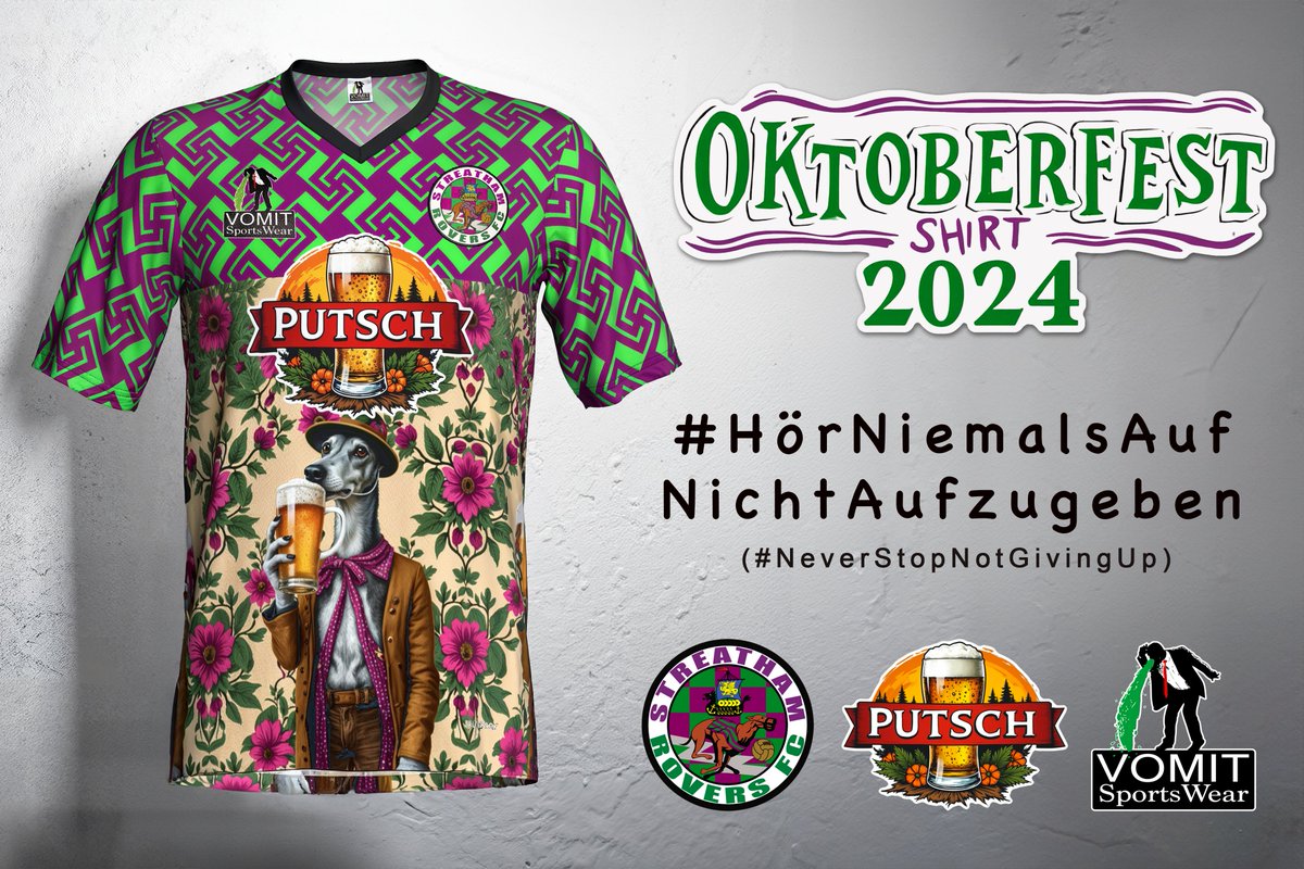 We are delighted to officially unveil what we believe is the first ever #Oktoberfest shirt in English football.

We will wear this special limited edition jersey at all home games across the month of October to celebrate the world's largest Volksfest.

#SRFC #UpTheGreyhounds