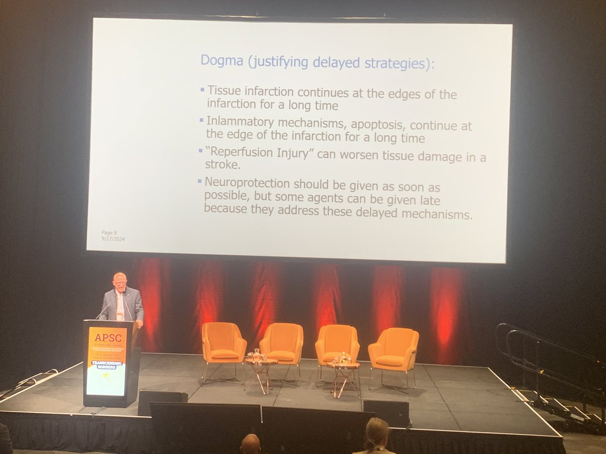 Kickstarting Day 2 learning about Frontiers in intracerebral haemorrhage surgery and neuroprotection in ischaemic stroke 🧠 #apsc24