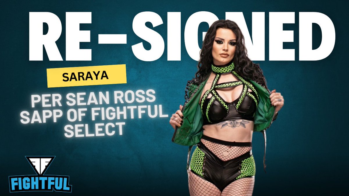 SeanRossSapp's tweet photo. Saraya has re-signed with AEW, @FightfulSelect has learned.

More details for subscribers https://t.co/NvXNMaDovG