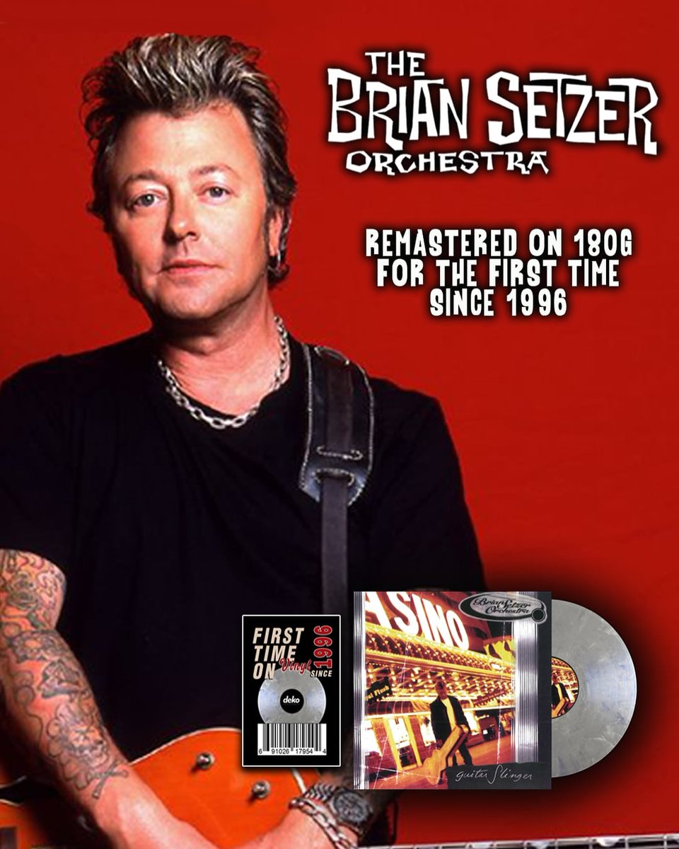 Brian Setzer Orchestra’s 2nd album ‘Guitar Slinger’ is available on vinyl for the first time since 1996! Pre-order yours today by clicking the link below.
linktr.ee/briansetzer