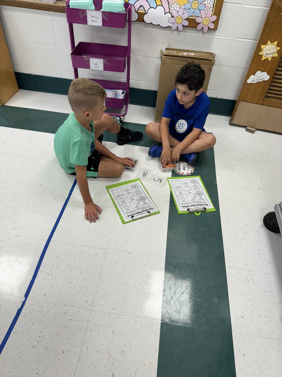 1st graders brainstorming ideas for their Personal Narratives! ✍️✏️🧠