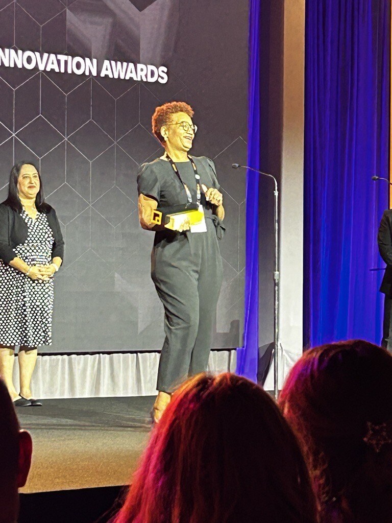 HaystackID's tweet photo. π πCongratulations to @HaystackID's Vazantha (V) Meyers on winning the @RelativityHQ Innovation Award for Inclusion. Special thanks to @edrm's Kaylee Walstad for sharing about V's work in creating a more equitable industry.
#RelativityFest #LegalTech #eDiscovery https://t.co/xyn7ezE7W6