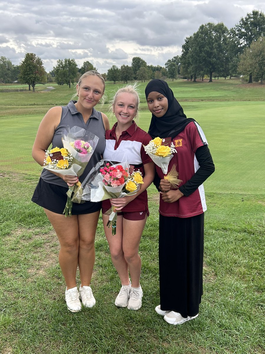 FOUR! The cup stays at North for another year! Great night celebrating our three seniors, Ava, Rose &amp; Ridwan and winning the Westerville cup over Central &amp; South! Well done, ladies!
