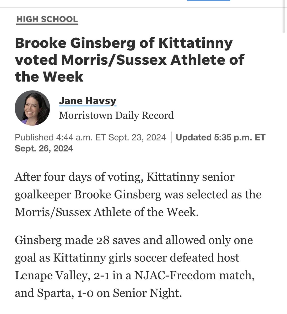 Kittatinny Girls Soccer tweet media