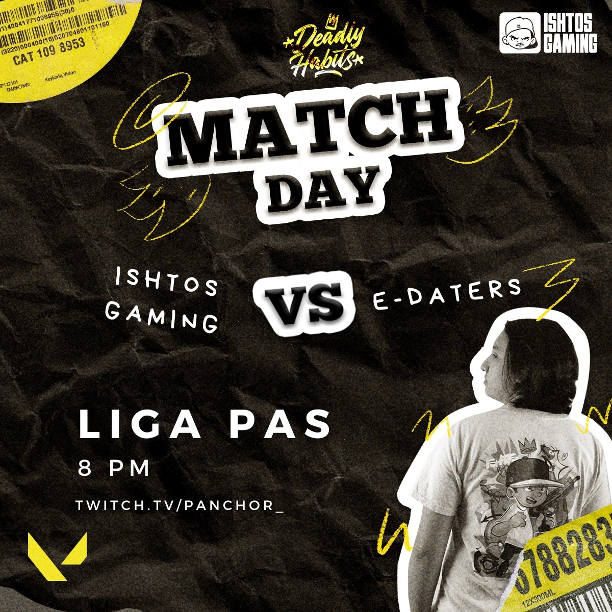 ⚠️Los ishtos están se enfrentan a los E-daters para pasar a la siguiente fase ⚠️ 

Con la mira tensa 🔫 

#VALORANT #DeadlyHabits