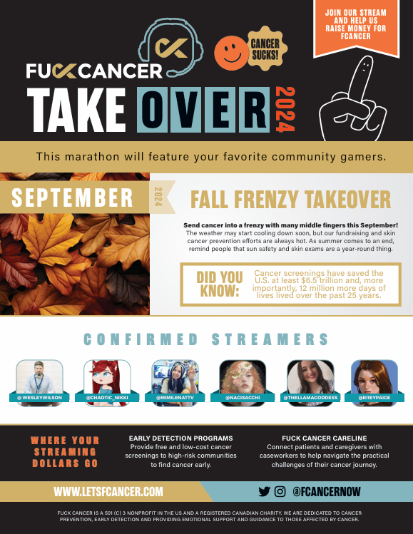 ri1eypaige's tweet photo. Tomorrow night at 8p EST I'll be streaming @FallGuysGame with some lovely ladies! This stream will double as a fundraiser for @FCancerNow and each donator will get a shoutout on the first episode of my new podcast :D
Donate here! https://t.co/juiWA2bnxa
#FCancer #LetsFCancer https://t.co/eI3x1CI04S