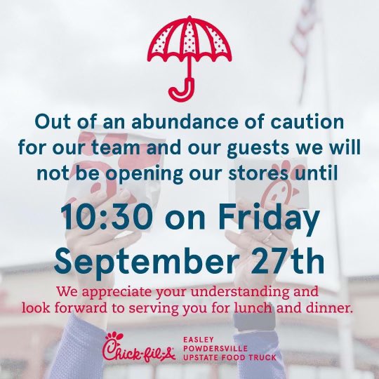 Powdersville & Easley Chick-fil-A & CFA Food Truck (@pvilleeasleycfa) on Twitter photo 