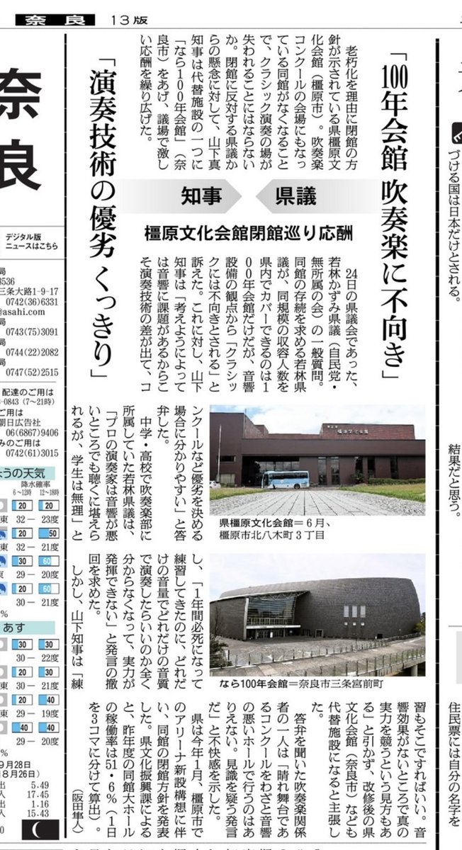 narakensuiso's tweet photo. 奈良県吹奏楽連盟は橿原文化会館閉館に反対しています。 https://t.co/Q7nwIZF6bI