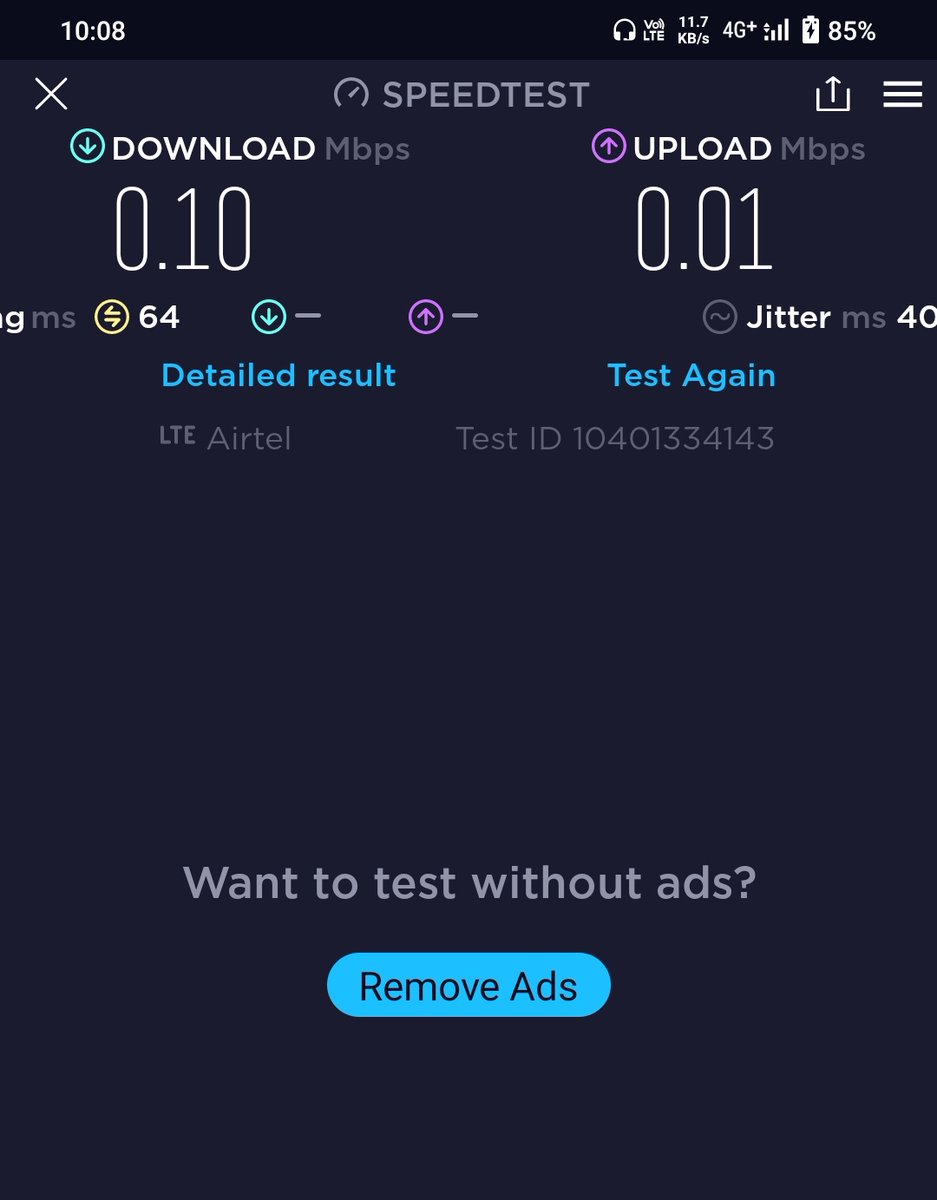 hydricsbro's tweet photo. @Airtel_Presence @airtelindia @airtelnews you did everything to upgrade your Technology to famous #AirtelFightsSPAM #AirtelfastestNetwork #5G But our location your Internet Speed working isstill Like #SNAIL (Slow) you know?Even4G Why did you loot from us https://t.co/lvkHMDXL7i? https://t.co/n6gKFS3Dv8