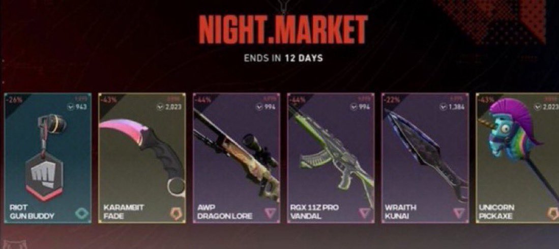 🚨 NIGHT MARKET IS LIVE 🚨

How good were your skins? 👀