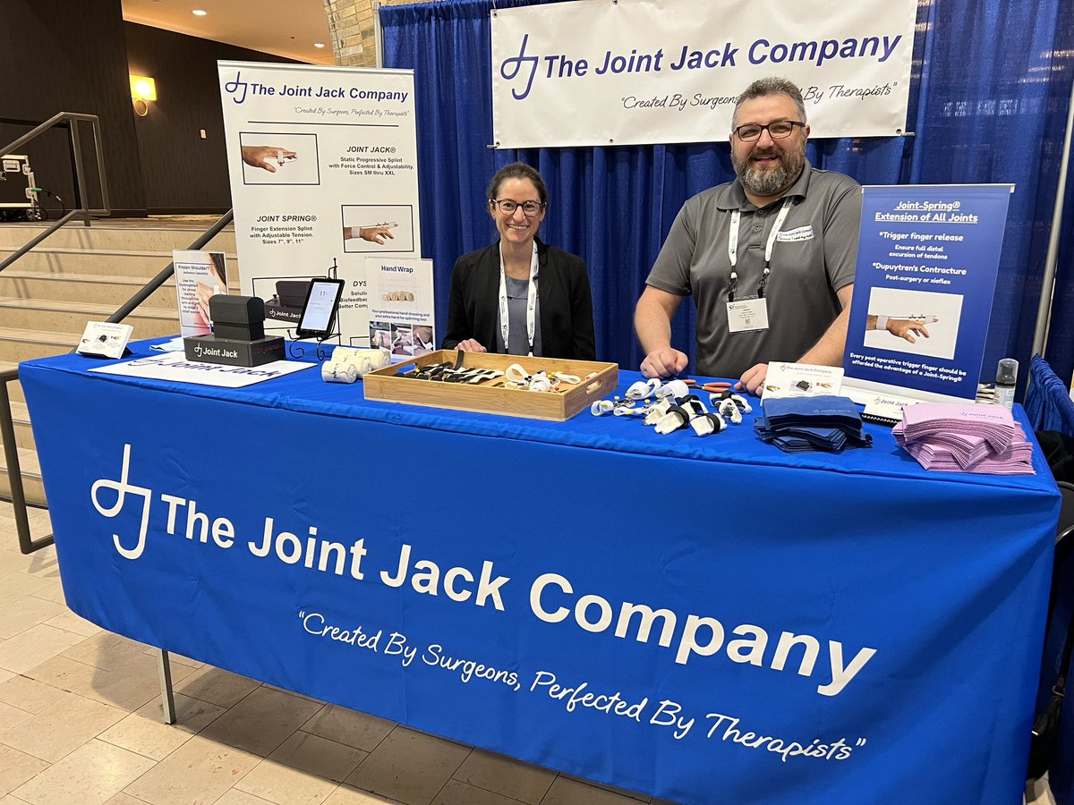 joint_jack's tweet photo. We are so happy to be part of the ASHT annual conference. We look forward to meeting all of you! #handtherapy #upperextremity #handtherapist #ASHT https://t.co/IWsDf99l4W