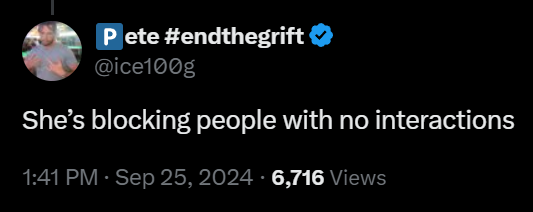 ItsXDeej's tweet image. People need to do this more often.

Block people because of how they treat others.

Block people when they act shitty to others.

Block people when they engage in bad faith and pedestal their opinions.

Block people who bring negativity into your world... for whatever reason.