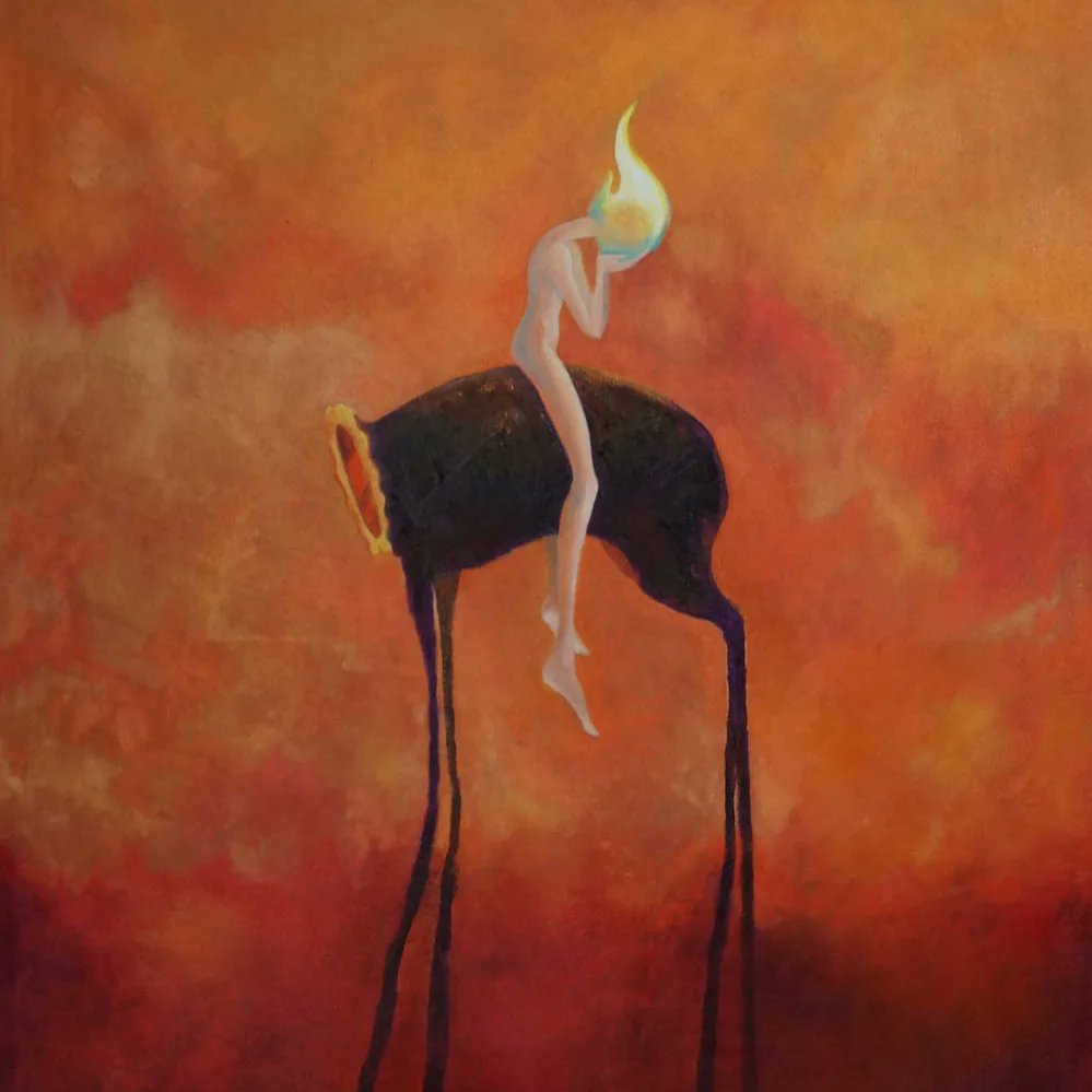 9ChrisBlue's tweet image. Disponible en nineartgallery 
En llamas | Oleo sobre tela | 52x70cm

#surrealpainting #fire #inspiration #creative #arttrend
#reddecoration #interiordesign #mexicoarte