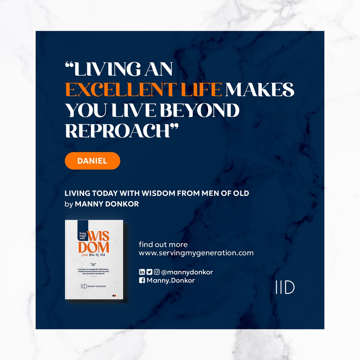 MannyDonkor's tweet image. Living an #ExcellentLife makes you live beyond #Reproach. #LivingTodayWithWisdom #WisdomLiving
