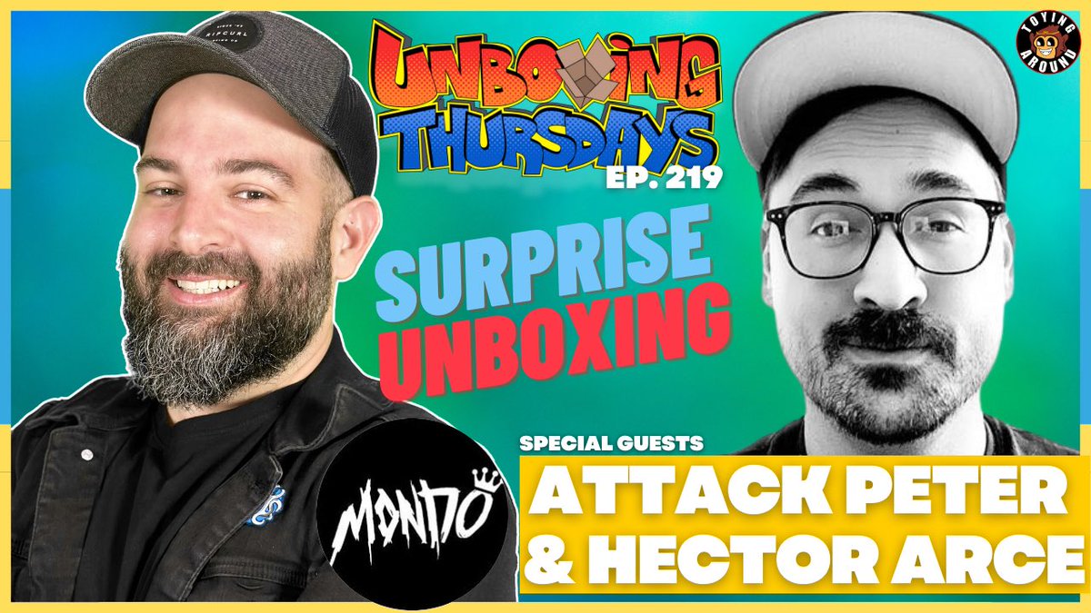 Peter &amp; Hector from <a href="/MondoNews/">MONDO</a> stop by for a special unboxing! Tonight at 9pm ET on YouTube!

linktw.in/QcJVpg