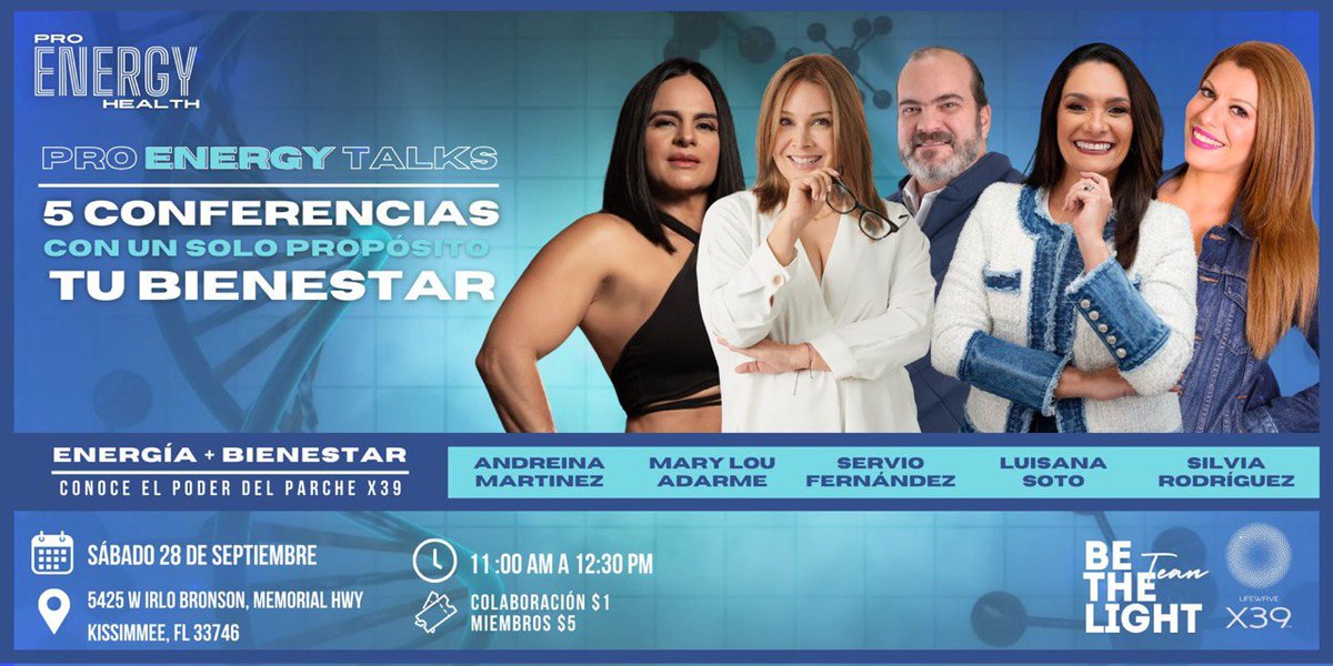 luisanasoto's tweet photo. Check out "PRO-ENERGY TALKS: ENERGIA + BIENESTAR" https://t.co/tg4N8TBVuP @Eventbrite https://t.co/PypukbrHJ8