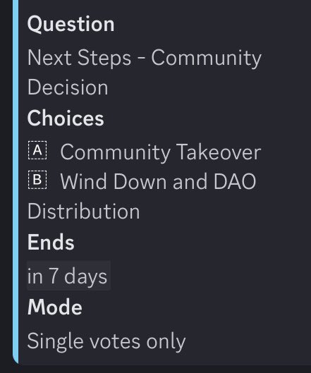 Flunks_HotGoss's tweet image. 🚨 ATTENTION @flunks_nft holders!! 🚨
The time has come to cast your vote to determine the future of Flunks. 🗳 Head over to discord and cast your vote.
Let your voice be heard and help us shape the future of our beloved community. 📣Together we can make a difference. ♥️