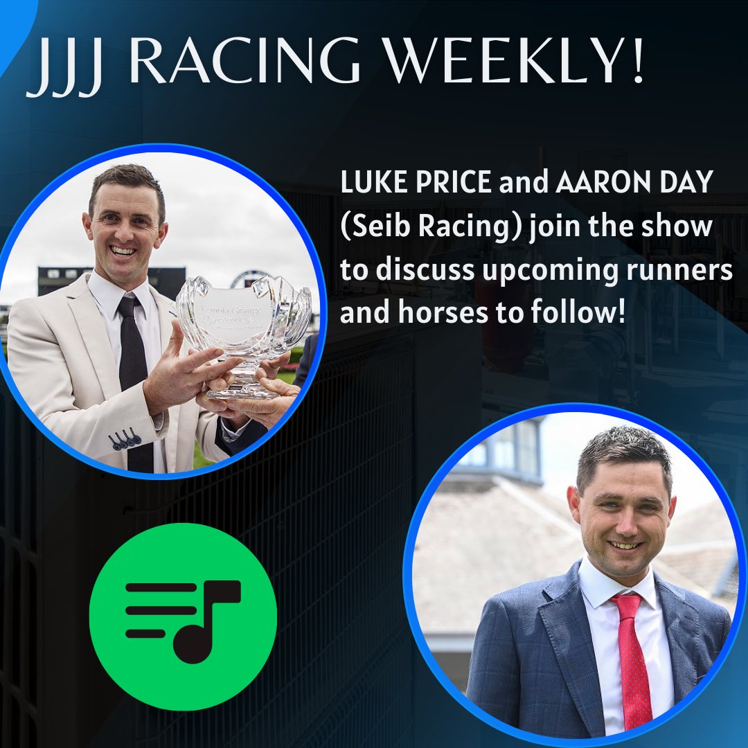 RacingJJJ's tweet photo. 🎙 Nice to chat with Luke and Aaron on this week’s podcast and we wish the best to both stables with their runners over the coming days. 👇🏼

https://t.co/ekExK42ql3 https://t.co/55EQCHogvW