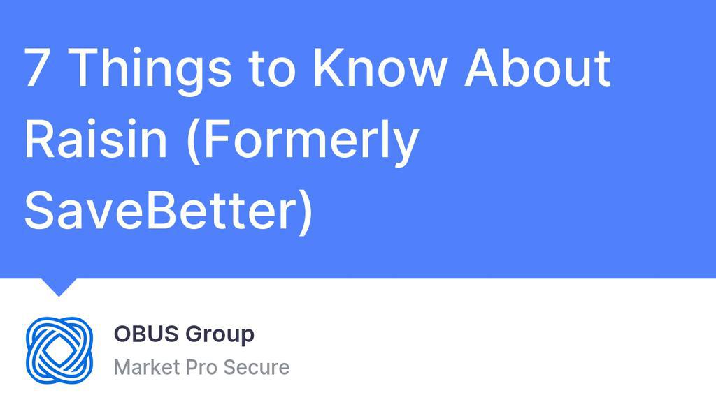 marketprosecure's tweet image. Raisin (formerly SaveBetter) is like a financial marketplace, home to a broad spectrum of savings options.

Read more 👉 lttr.ai/ALNYh

#Raisin #Savebetter #GainedSignificantPopularity #StandardInsuranceAmount #ShareInsuranceFund #Explore7Features