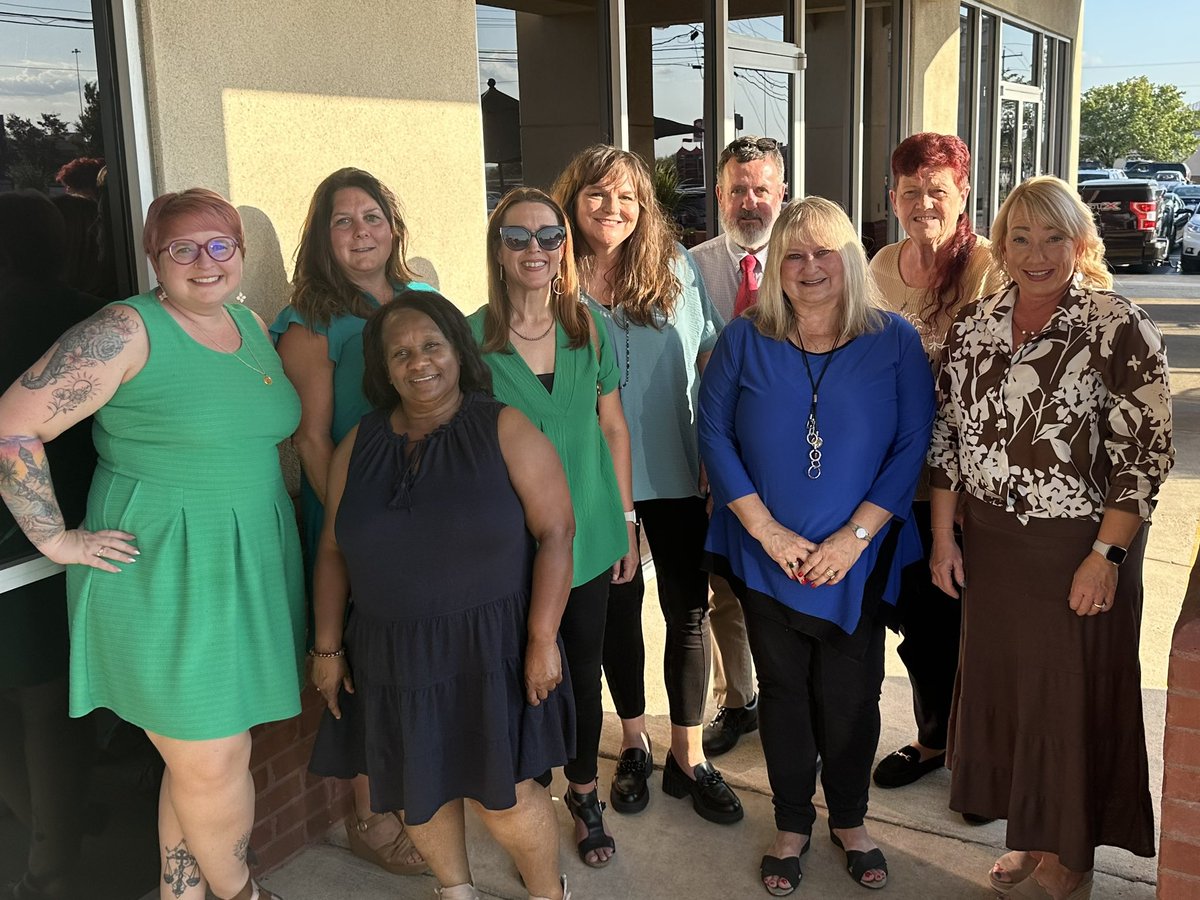 Today, we pay tribute to Mrs. Amy DeArmitt, a true HERO who touched countless lives through her work as a diagnostician in our Special Services department. She passed away on September 21st surrounded by her precious family. Our department decided to wear blue and  green in honor