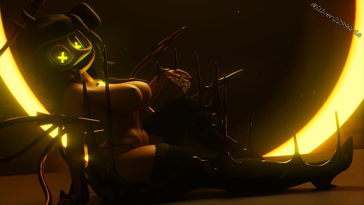 "HeeHeeHee silly"

4K and no goo version and support on the link pinned in my bio~ I🟠

Cyn edit made by me  
Head by alexandrstariy on sketchfab  
Body from smutbase 
#Murderdronesnsfw #Murderdrones