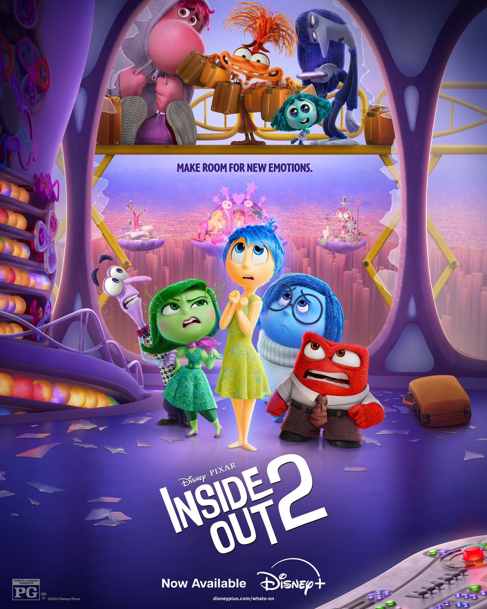 🚨Get ready to FEEL EVERYTHING with #InsideOut2, NOW available on <a href="/DisneyPlus/">Disney+</a>