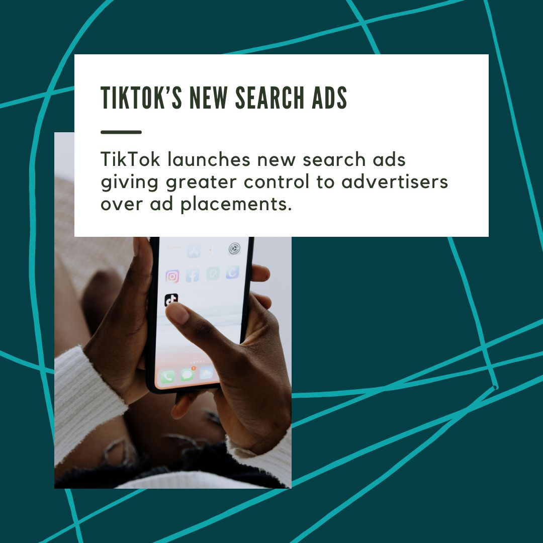 adaptiadesign's tweet photo. TikTok launches its new search ads, allowing advertisers to target specific keywords to better align ad campaigns with user intent.

#Adaptia #TikTokAds #SearchAds #DigitalMarketing #AdPlacement #KeywordTargeting #MarketingStrategy #SocialMediaAds #AdOptimization #BrandVisibility #EngageYourAudience #PaidSearch #AdTech #MarketingUpdates #DigitalAds #PerformanceMarketing