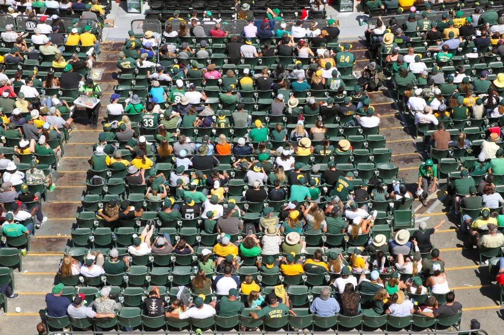 SeanDoBaseball's tweet image. 2018, glad we got to go @EdsDoBaseball 

We had beers with strangers, got free tickets from strangers and watched a walk-off win! Oakland A’s forever!