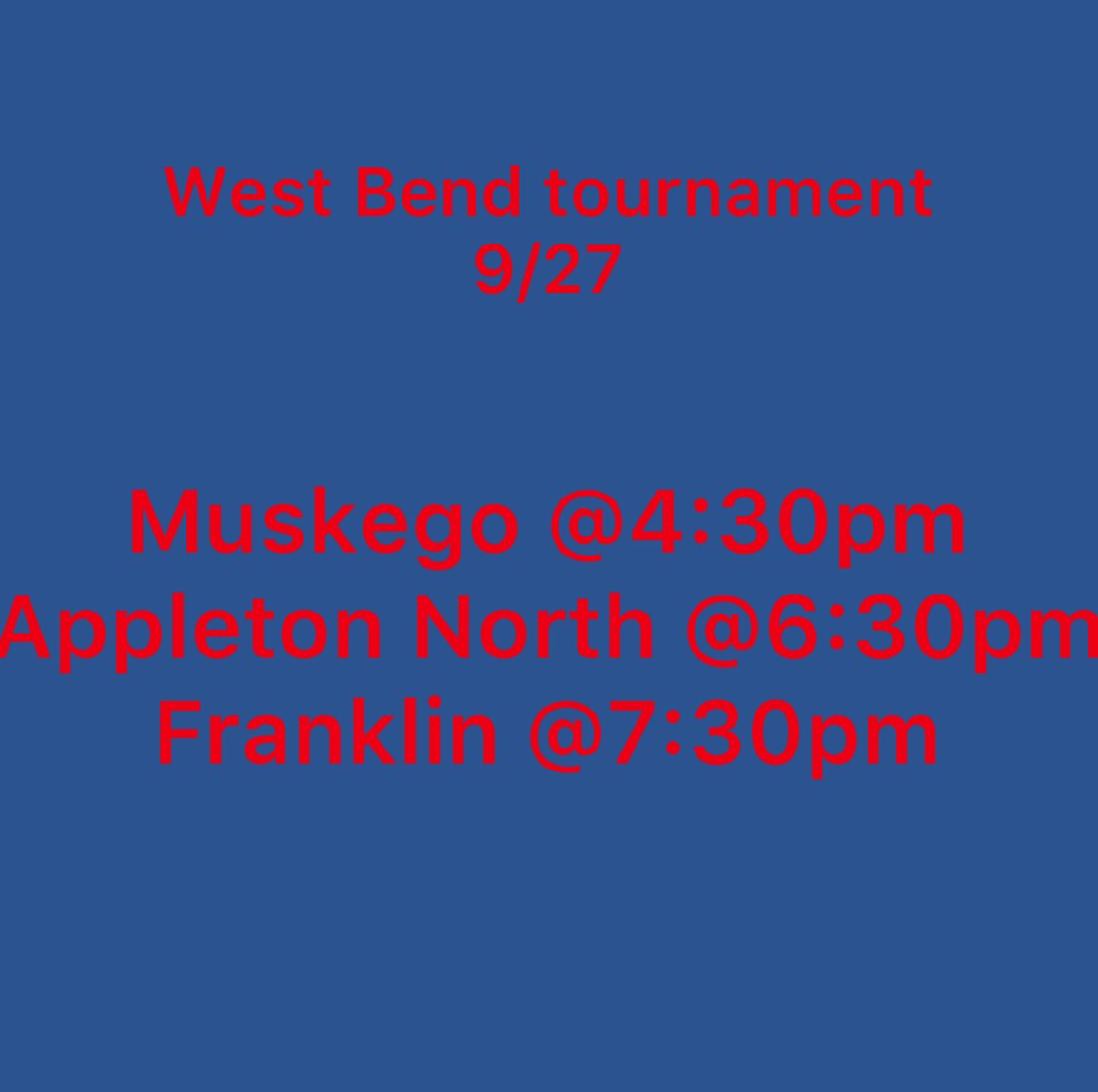 Maggie Czajka (@czajkamaggie) on Twitter photo ❗️tournament day tomorrow❗️
📍West Bend East/West
⏰starting at 4:30pm
🗓️tomorrow 9/27
🎥check out my page this week for some highlights!!!
<a href="/VBallrecruiter/">Kara Hill</a> <a href="/Jennabanz/">Jenna Banz</a> <a href="/CoachSamWol23/">Sam Wolinski</a> ❗️tournament day tomorrow❗️
📍West Bend East/West
⏰starting at 4:30pm
🗓️tomorrow 9/27
🎥check out my page this week for some highlights!!!
<a href="/VBallrecruiter/">Kara Hill</a> <a href="/Jennabanz/">Jenna Banz</a> <a href="/CoachSamWol23/">Sam Wolinski</a>