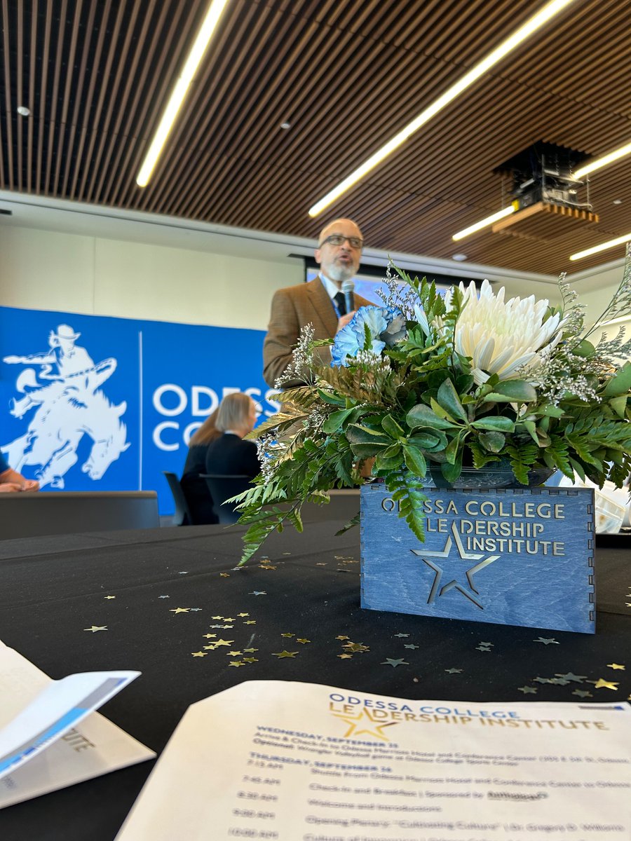 Great first day at the Odessa College Leadership Institute. Learned lots, asked questions, and good conversations with colleagues across the country. #24OCLI