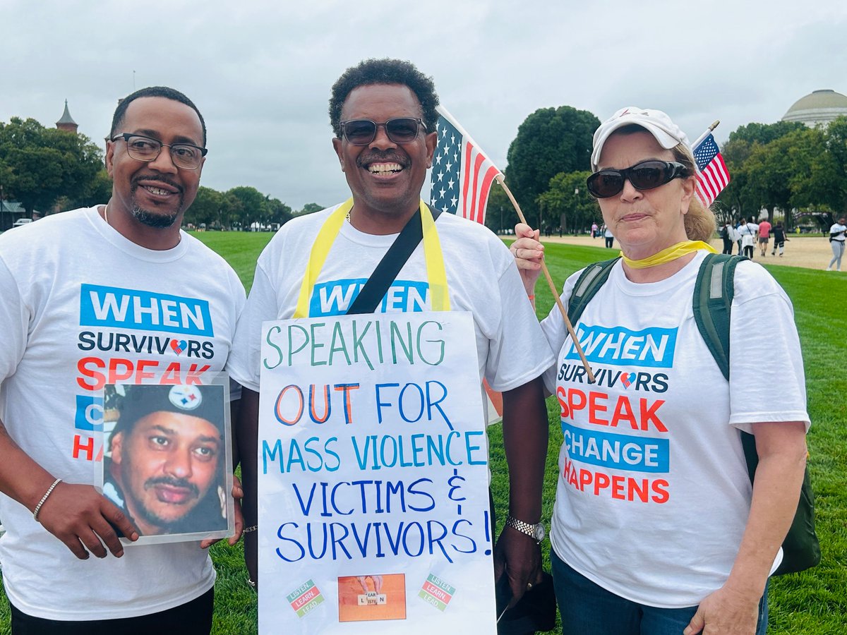 NMVVRC's tweet photo. @justicesister and @DionRGreen marched on the National Mall Tuesday, along with thousands of others, for the first "Crime Survivors Speak March on Washington". @CSSJustice https://t.co/tBEATB1wfu