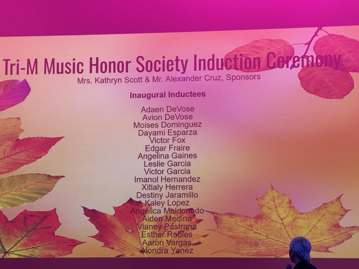 Our students received a great surprise tonight. 18 members of our band were inducted into the Tri-M Music Honor Society! ⁦<a href="/Sunset_Bison/">Sunset High School</a>⁩ ⁦<a href="/SunsetPmm/">PMM_Sunset</a>⁩ ⁦@MRamirezDISD⁩ ⁦<a href="/Beverly_A_Lusk/">Beverly Lusk</a>⁩