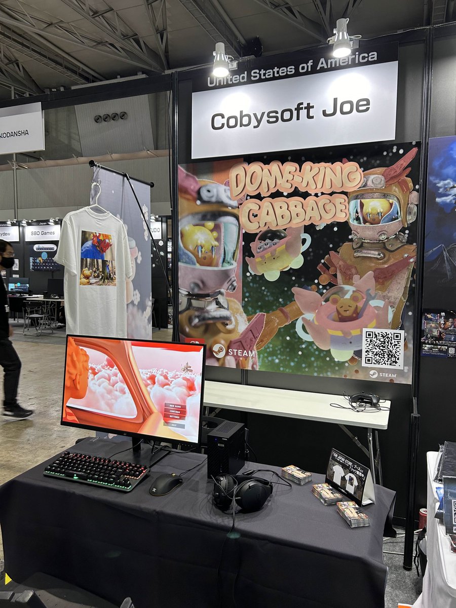 #TGS2024 2日目会場です！！
HYPER REALブースのほか、Selected Indie80コーナーでも『SAEKO』と『Dome-King Cabbage』を出展しています🎮

📍ホール9
　HYPER REALブース
📍ホール10
　SI80 『SAEKO』ブース
　SI80 『Dome-King Cabbage』ブース

でお待ちしております!!