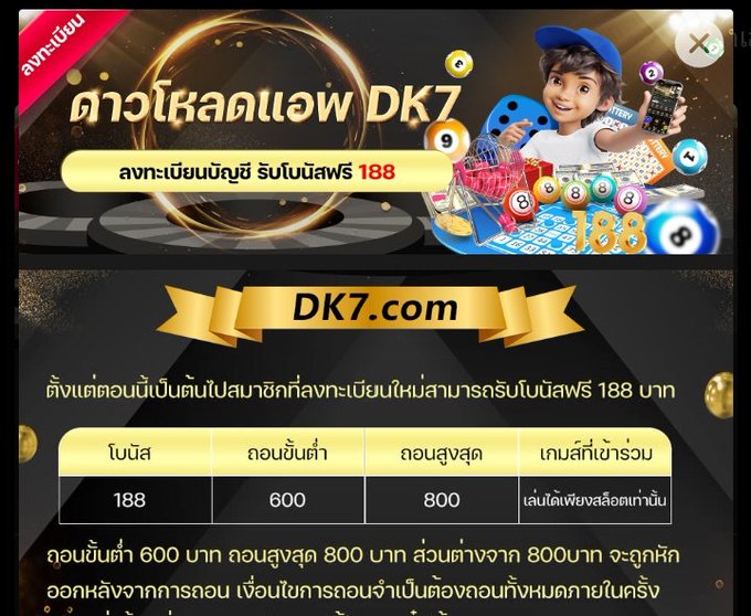 เครดิตฟรี188 ไม่ต้องฝาก