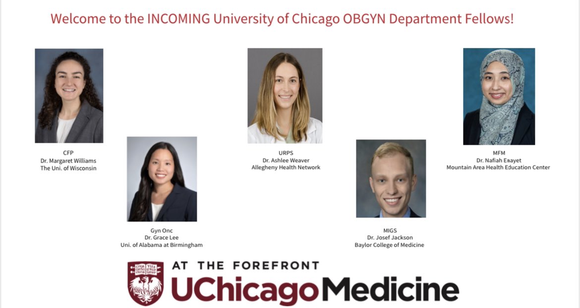 UChicago Obstetrics and Gynecology Department (@uchicago_obgyn) on Twitter photo Thrilled to welcome a talented group of new fellows!
<a href="/UABOBGYN/">UAB OB/GYN</a> <a href="/MAHECwnc/">Mountain Area Health Education Center</a> <a href="/WiscObGyn/">UW Dept. of Ob-Gyn</a> <a href="/boardobgyn/">American Board of Obstetrics & Gynecology (ABOG)</a> <a href="/Reprod_Health/">Women's and Reproductive Health at BMC</a> <a href="/_ashleeweaver/">Ashlee Weaver, MD</a> #abogmatch #match2024 Thrilled to welcome a talented group of new fellows!
<a href="/UABOBGYN/">UAB OB/GYN</a> <a href="/MAHECwnc/">Mountain Area Health Education Center</a> <a href="/WiscObGyn/">UW Dept. of Ob-Gyn</a> <a href="/boardobgyn/">American Board of Obstetrics & Gynecology (ABOG)</a> <a href="/Reprod_Health/">Women's and Reproductive Health at BMC</a> <a href="/_ashleeweaver/">Ashlee Weaver, MD</a> #abogmatch #match2024