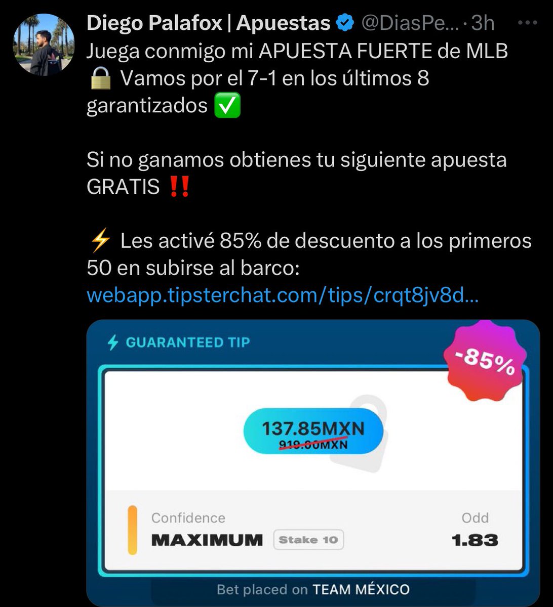 ReyPicksPREMIUM's tweet photo. 150❤️ rapiditos y suelto la GARANTIZADA de Diego Palafox 🔒. https://t.co/rl6Sa7GaIR