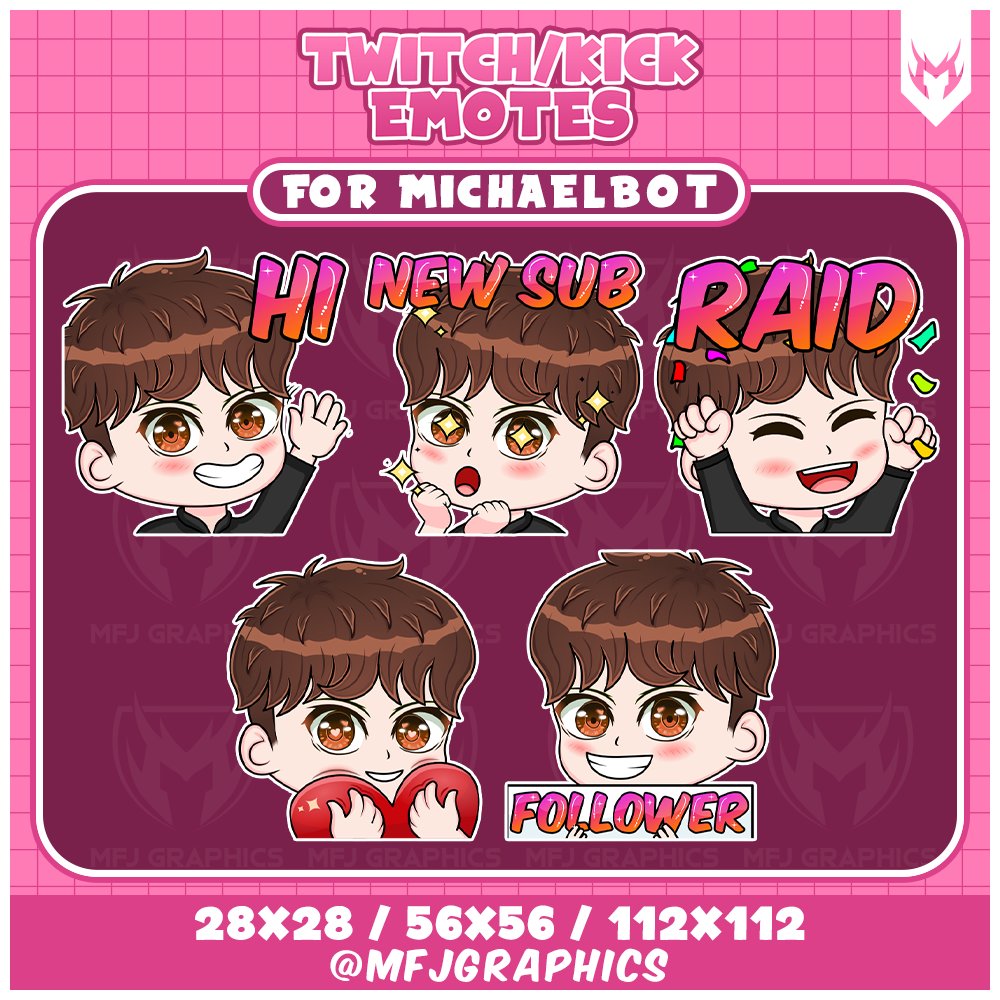New Twitch Emotes Done Recently