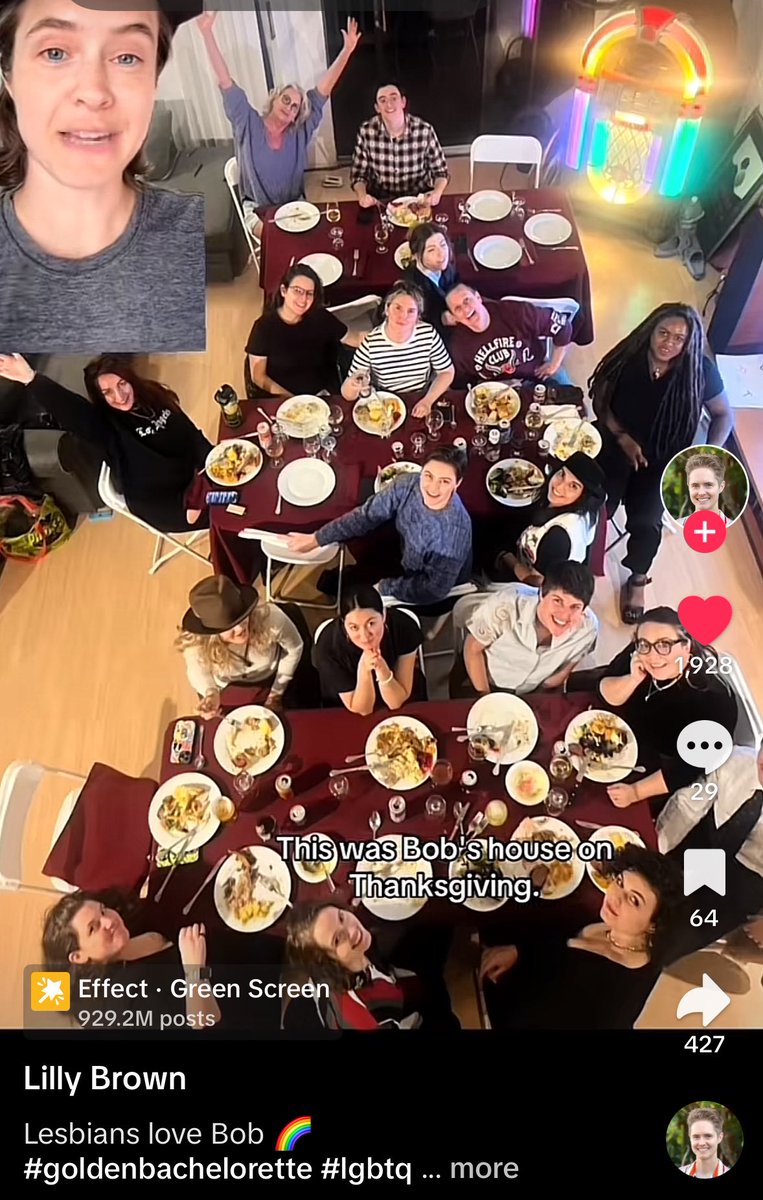 bach_rants's tweet photo. One of Bob’s “wayward lesbians” just made a tiktok showing all the lesbian holiday parties he’s hosted AND revealed his ex-wife is also a lesbian 😭😭 I love this man.

#goldenbachelorette #goldenbachelor #thegoldenbachelorette https://t.co/CVLM9f5QN0