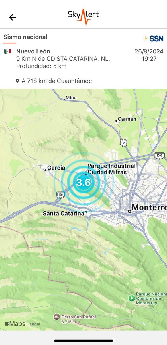 SkyAlertMx's tweet photo. Un día "muy movido" sísmicamente hablando.

🔸Sismo de 5.3 a más de 140 km de la costa de Chiapas (lejano).
🔸13 "microsismos" en Ciudad de México.
🔸Sismo de 5.2 en Cd. Altamirano, Guerrero.
🔸Sismo de 3.6 al norte Sta Catarina, NL. 
🔸Sismo de 4.6 en Tuxtepec, Oaxaca. 
🔸Continúa en enjambre sísmico en San José del Cabo, BCS, con más de 2,476 eventos desde el 3 de septiembre hasta la fecha.