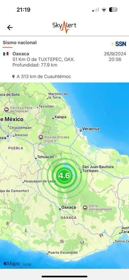 SkyAlertMx's tweet photo. Un día "muy movido" sísmicamente hablando.

🔸Sismo de 5.3 a más de 140 km de la costa de Chiapas (lejano).
🔸13 "microsismos" en Ciudad de México.
🔸Sismo de 5.2 en Cd. Altamirano, Guerrero.
🔸Sismo de 3.6 al norte Sta Catarina, NL. 
🔸Sismo de 4.6 en Tuxtepec, Oaxaca. 
🔸Continúa en enjambre sísmico en San José del Cabo, BCS, con más de 2,476 eventos desde el 3 de septiembre hasta la fecha.
