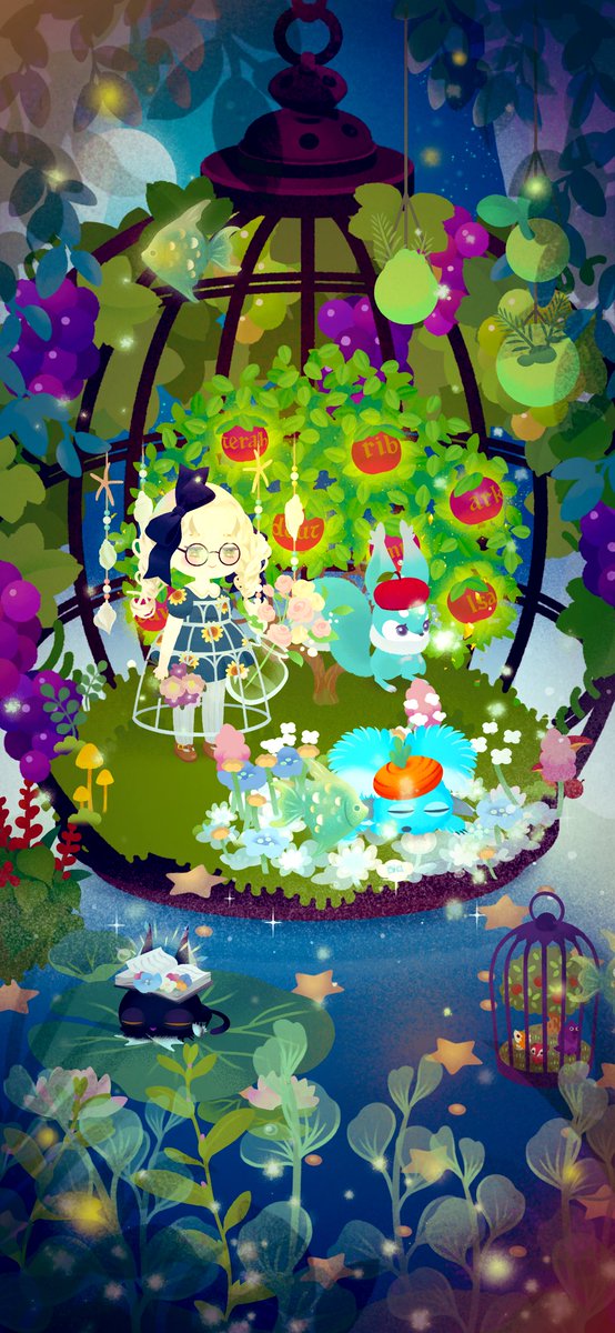 suzu20's tweet photo. 最近リヴリーというゲームにはまってて、日々癒されている。 https://t.co/rkINoCK21H