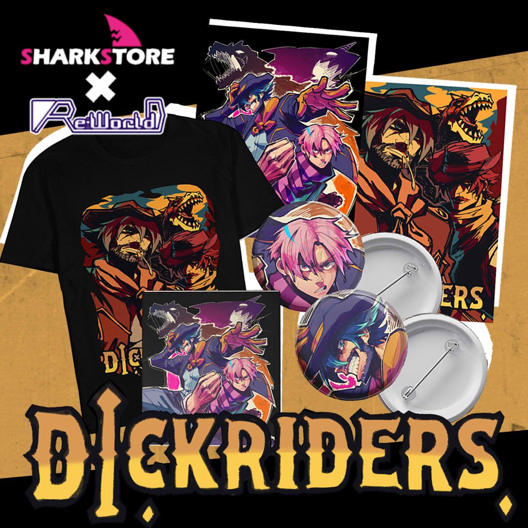 Drashiro's tweet photo. https://t.co/Lw9nklgvB7

Si gente esta pasando, ahora hay Merch OFICIAL de los DICKRIDERS.

Si sos de Peru podes adquirir merch de los DICKPAPUS, y literalmente por estupido que suene una IP emergente "epica" depende de ustedes: https://t.co/nIAj396OsG