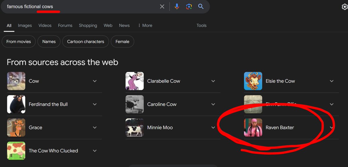 TheDimSide's tweet image. But....why? (Was looking up ideas to name cows in #StardewValley.)