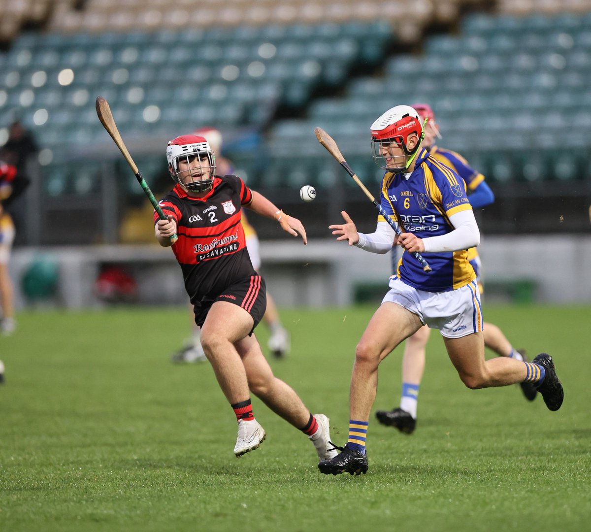 pgahern's tweet photo. A lot of great individual duels in last nights Carlow under 16 hurling 'B' final in wet NCP! Huge effort from both teams from start to finish. Great to watch too! Well done to all the players. @Carlow_GAA @Natsport @TheLeftWingBack @BallinkillenHC @MLRangers https://t.co/Gex8kr5yOG