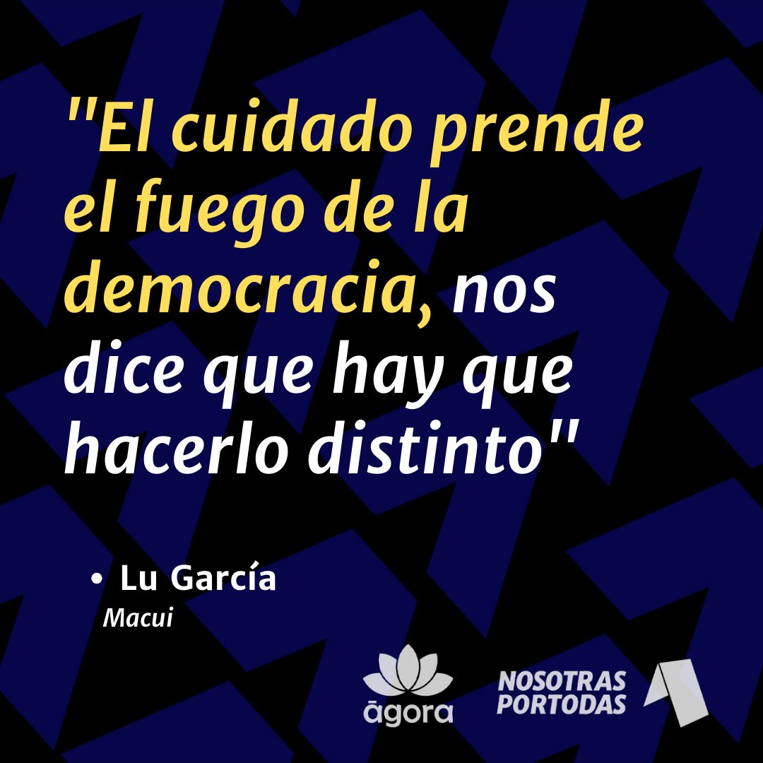NosotrasXTodasV's tweet photo. #NOSOTRASPORTODAS 🙋🏽‍♀️ Junto a Lu García reflexionamos sobre el cuidado como un acto político y no cualquier acto, sino ese acto sobre el que se sostiene la vida 👇 https://t.co/elMmSC9gyL