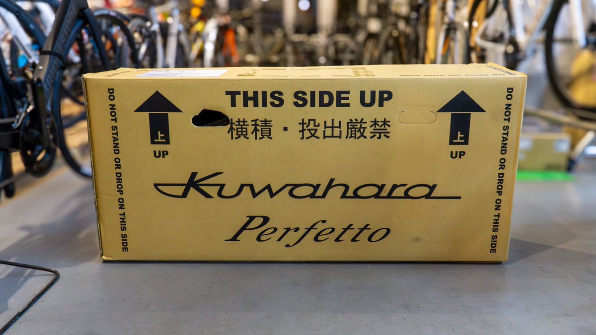 #ミニベロ
#クワハラバイクワークス
#perfetto

来ちゃった…w