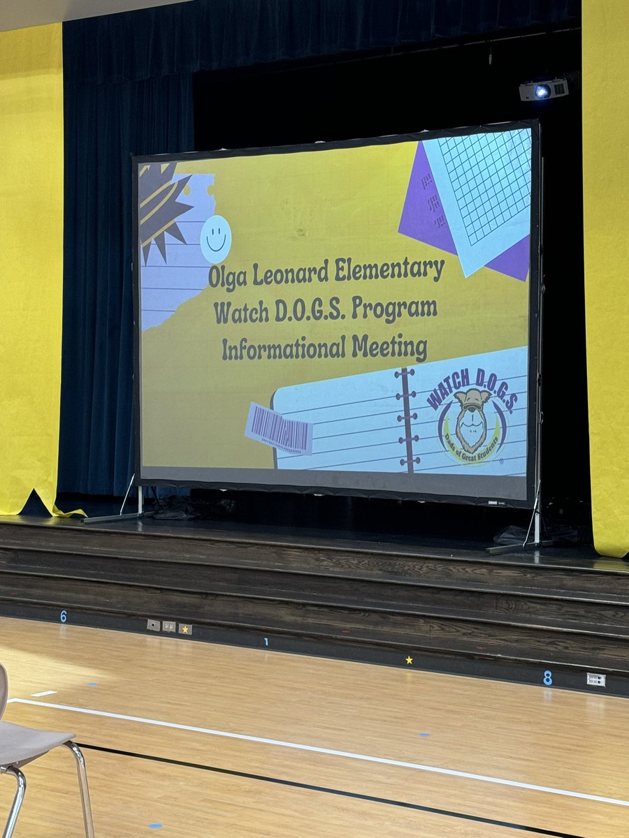 MrsOliver3rd's tweet photo. Loved speaking tonight at the Watch Dog Dads informational meeting! Loved seeing some of my own Leopards in the audience too 💜💛@OLE_Leopards https://t.co/nQ3FGEWLIr