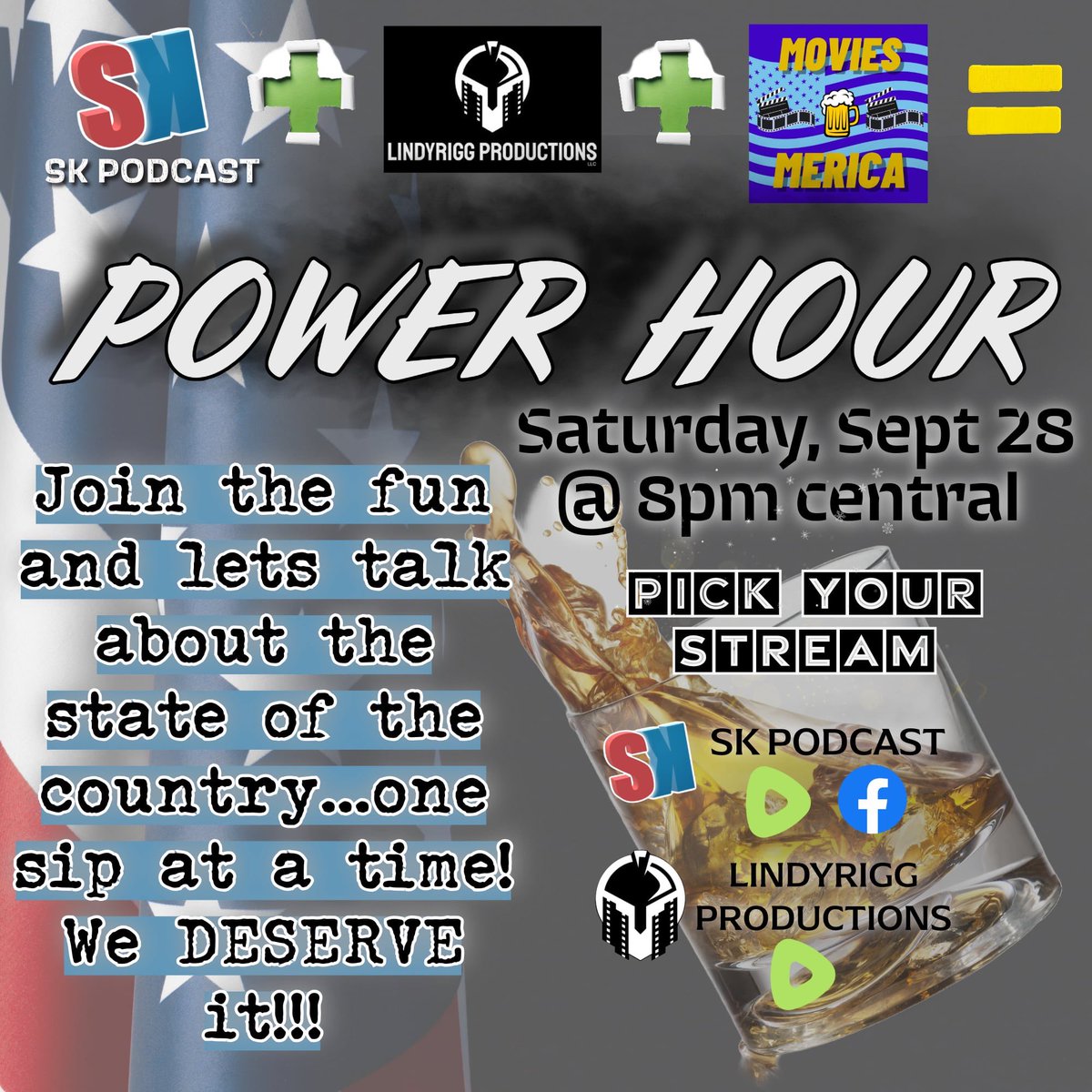 dnkpcast's tweet photo. THIS SATURDAY!! POWER HOUR! This is gonna be HILARIOUS!!😂😂 @lindy_rigg https://t.co/xoMSkGq4bN