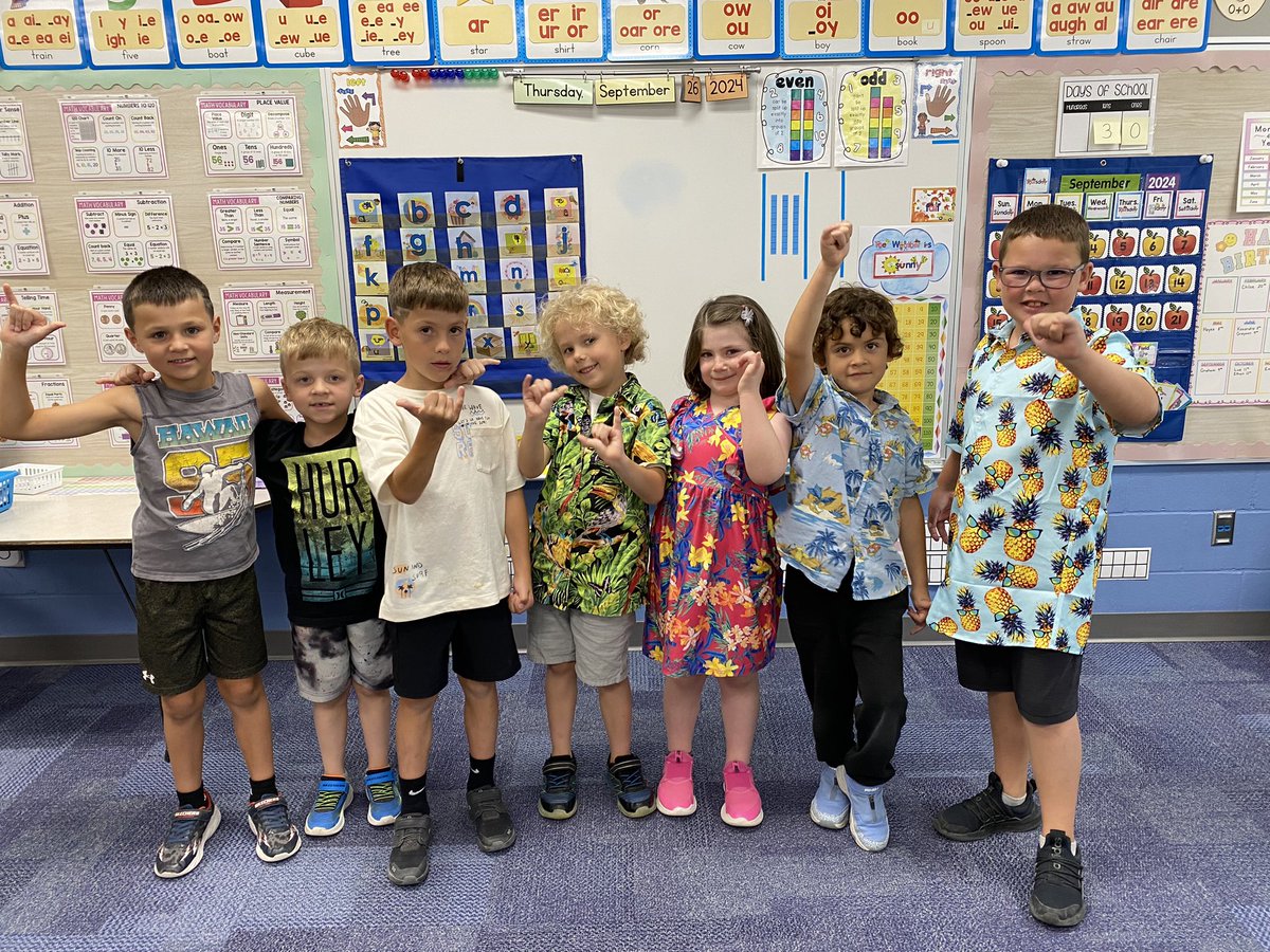 Homecoming Week-Hawaiian Day <a href="/ShellCreekVikes/">LCS Shell Creek Elementary</a> #lakeviewvikes